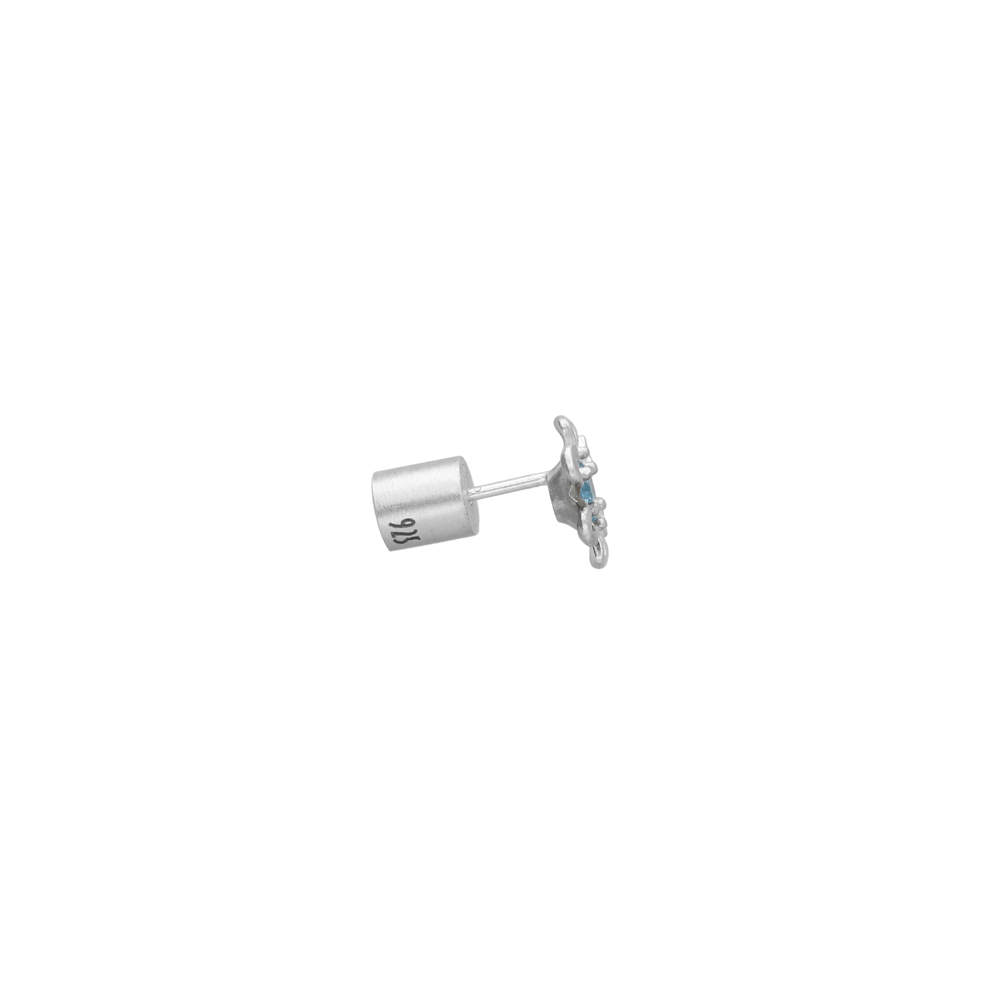 flower fuel earring – light blue topaz