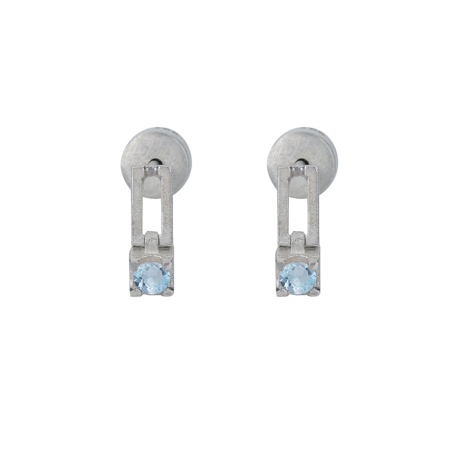 still drop earring – light blue topaz
