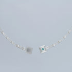 magnetic still necklace - sculpted silver & emerald