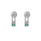 still drop earring – emerald
