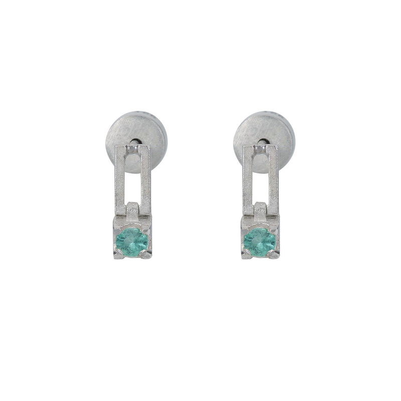 still drop earring – emerald