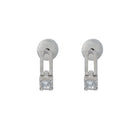 still drop earring – white topaz