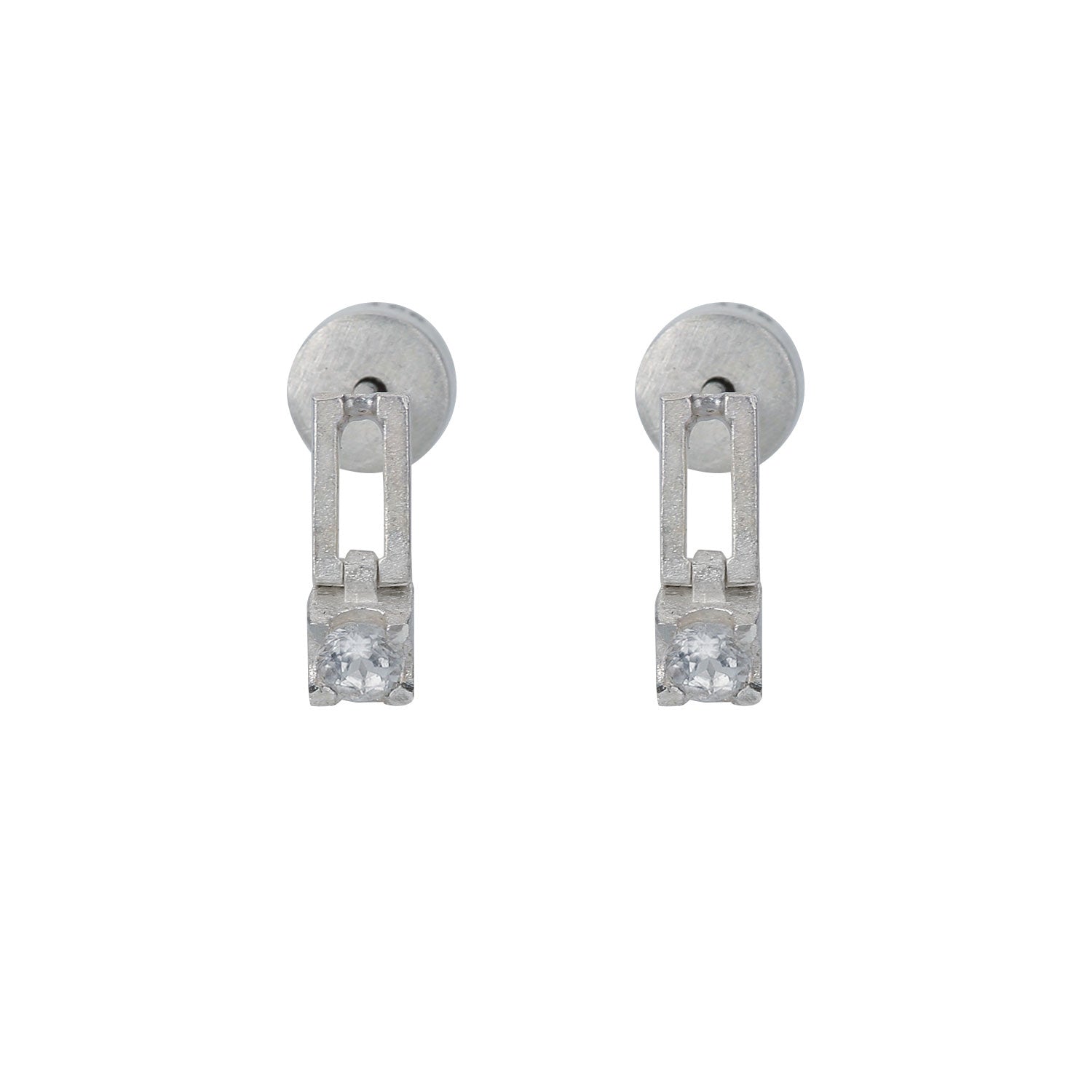 still drop earring – white topaz