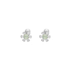 flower fuel earring – prehnite