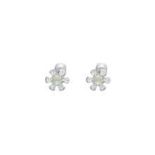 flower fuel earring – prehnite