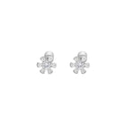 flower fuel earring – white sapphire