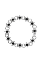 flower node bracelet – onyx