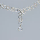 flower node necklace – white topaz