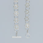 flower node necklace – white topaz