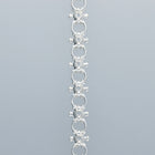 flower node necklace – white topaz