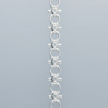 flower node necklace – white topaz