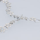 flower node necklace – white topaz