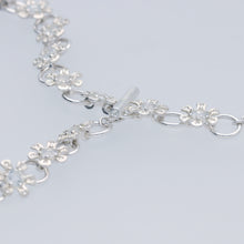 flower node necklace – white topaz