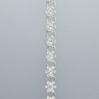 flower node necklace – white topaz