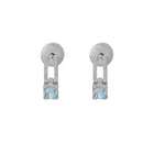still drop earring – white topaz