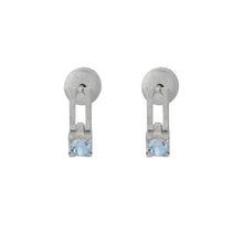 still drop earring – white topaz