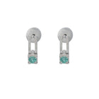 still drop earring – emerald