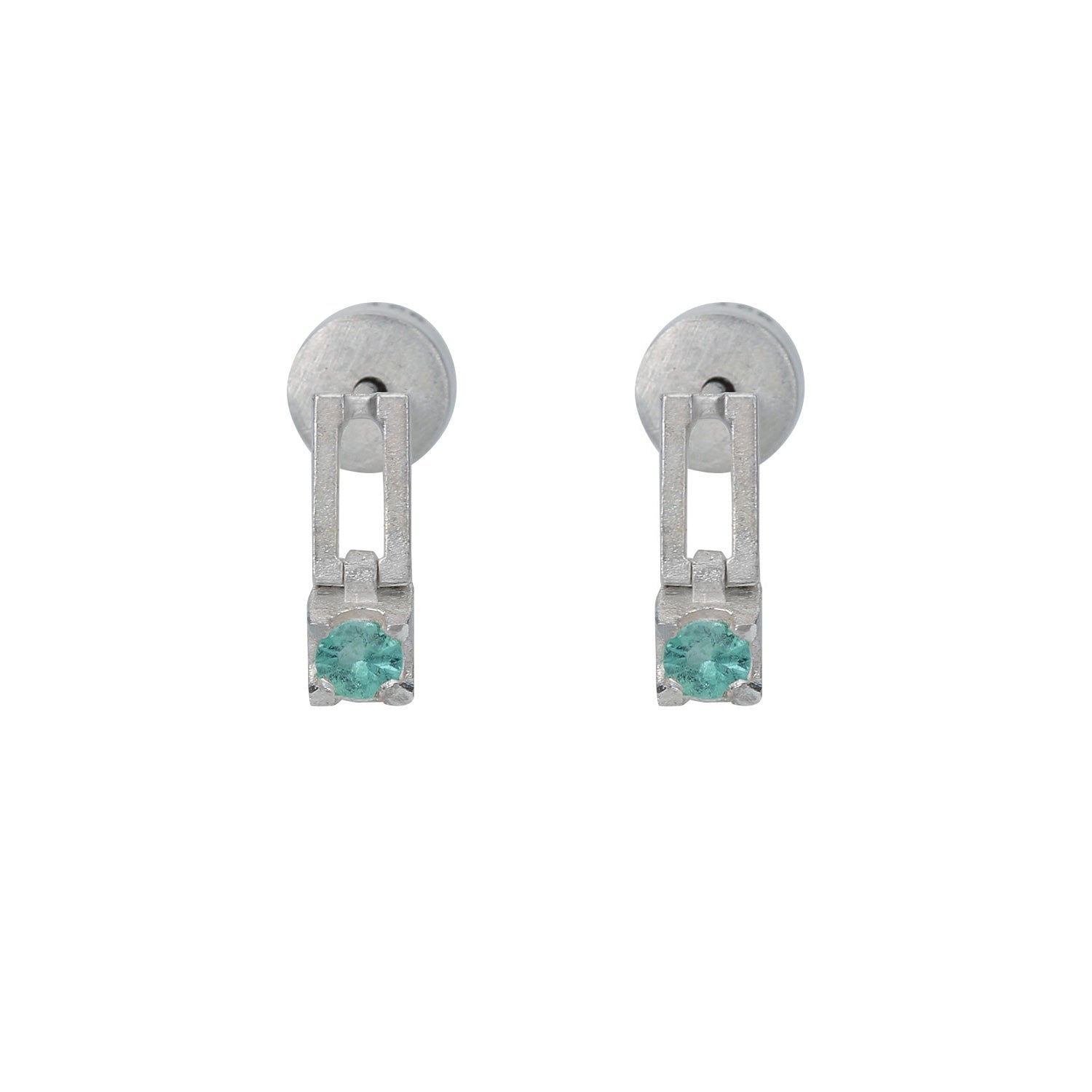 still drop earring – emerald