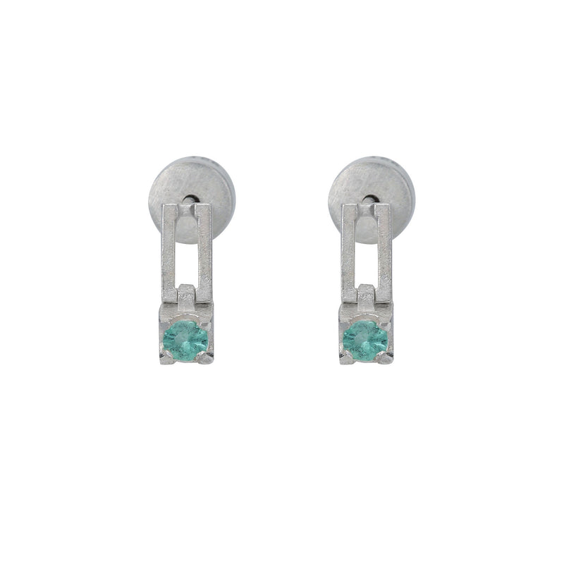 still drop earring – emerald