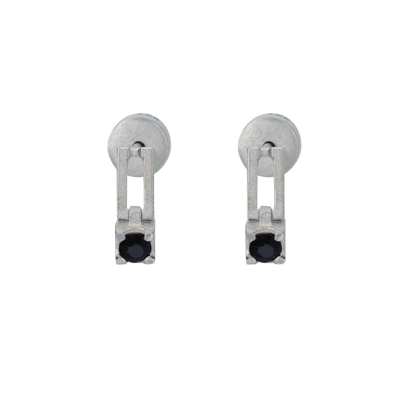 still drop earring – onyx