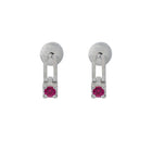 still drop earring – ruby