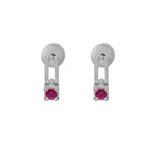 still drop earring – ruby