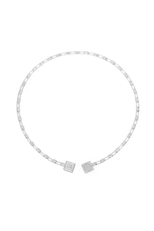 magnetic sequence necklace - white sapphire