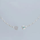magnetic still bracelet – sculpted silver & emerald