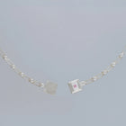 magnetic still bracelet – sculpted silver &  light pink sapphire