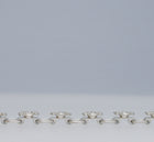 flower node bracelet – white sapphire