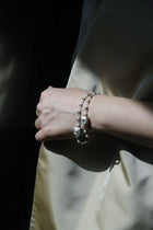 magnetic sequence bracelet – white sapphire