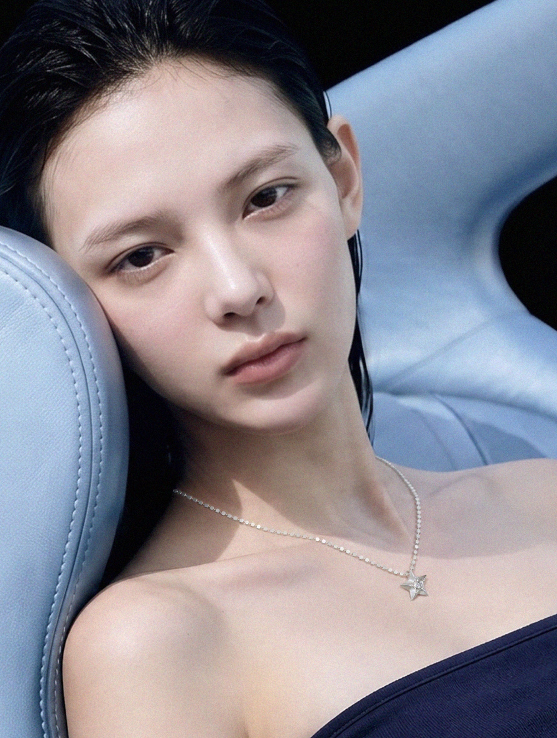 astra dot chain necklace — chain only