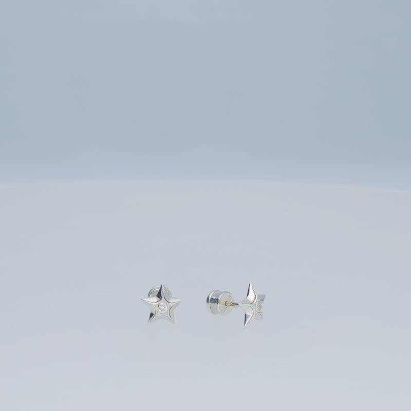 astra mote earring — polished finish